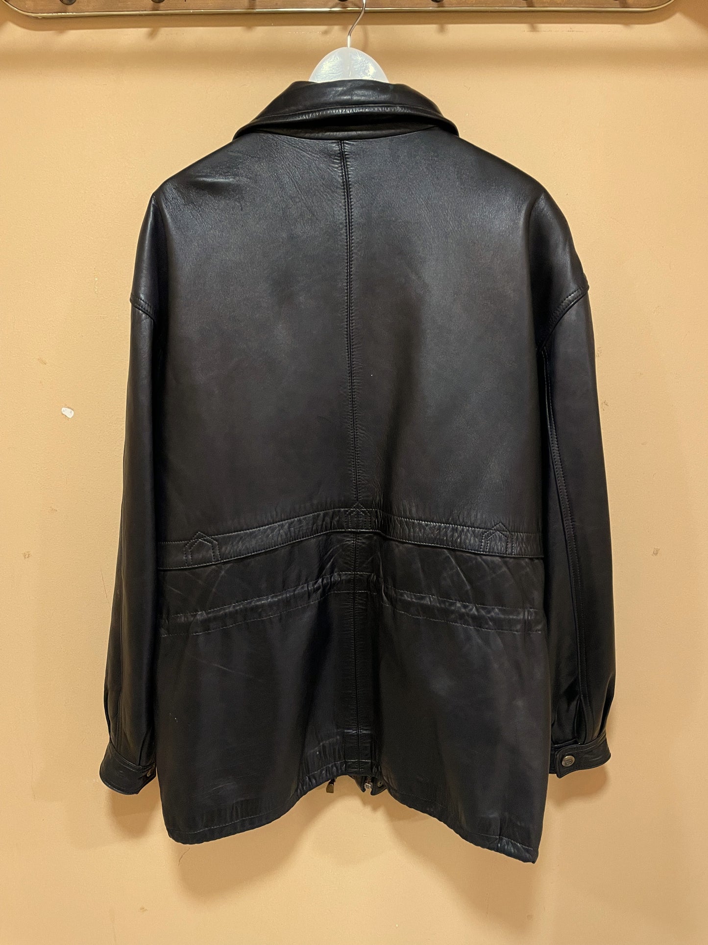 UNIQUE ITEM: Vintage, Δερμάτινο Ανδρικό Μπουφάν HEITORN σε Μαύρο χρώμα (2XL)