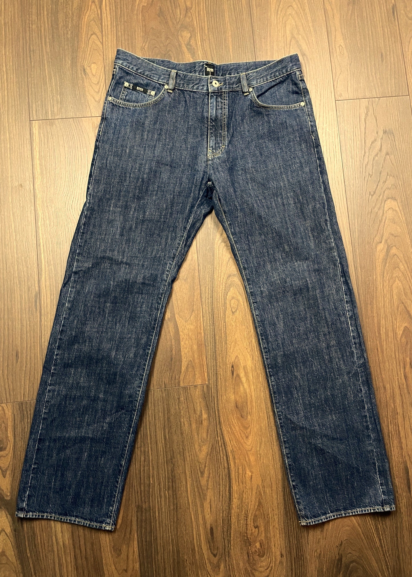 Aνδρικό Τζιν Παντελόνι HUGO BOSS σε Μπλε Denim 