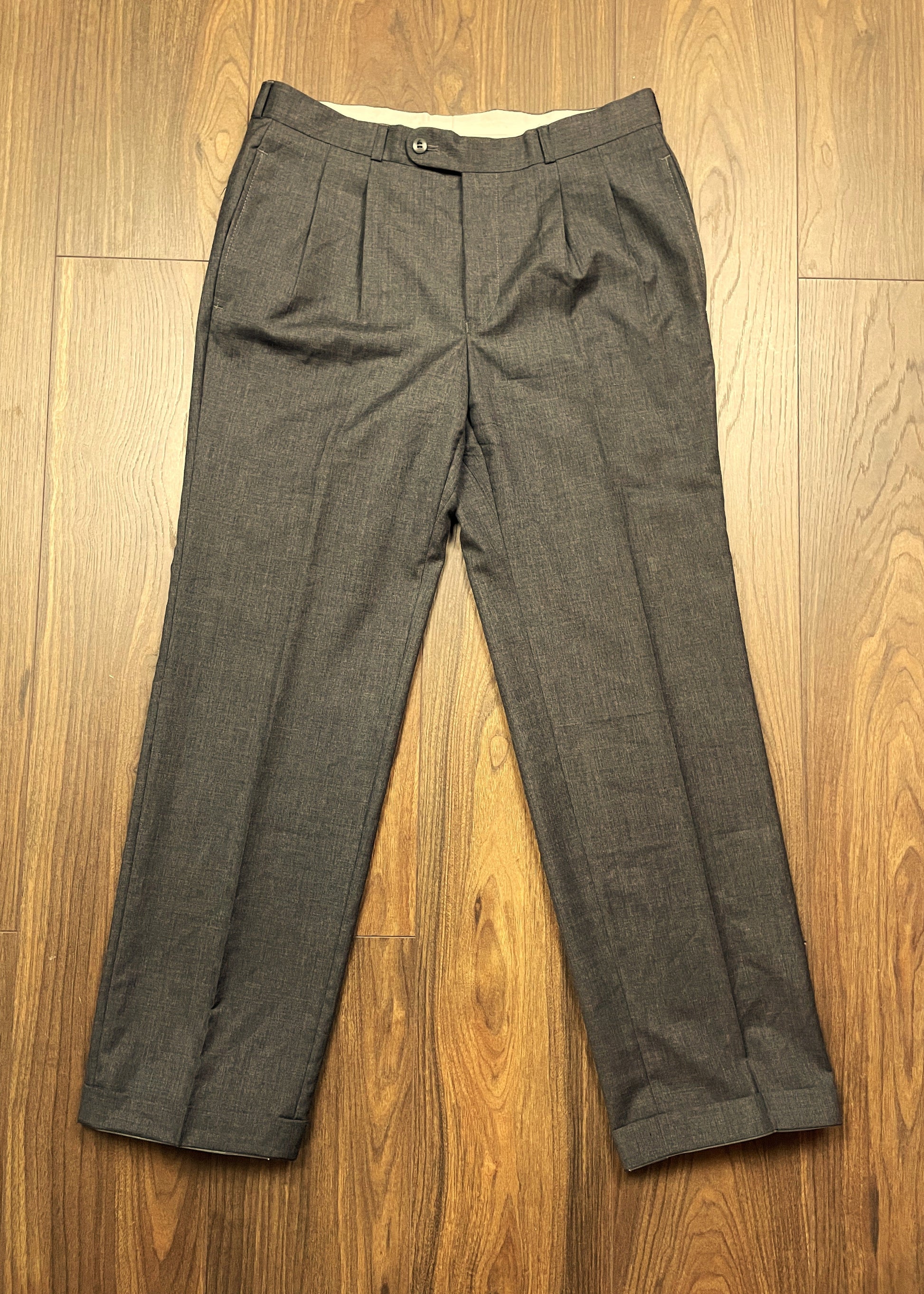 Aνδρικό, Μάλλινο Παντελόνι HUGO BOSS σε Γκρι χρώμα