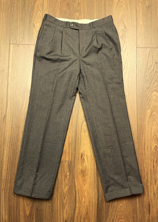 Aνδρικό, Μάλλινο Παντελόνι HUGO BOSS σε Γκρι χρώμα