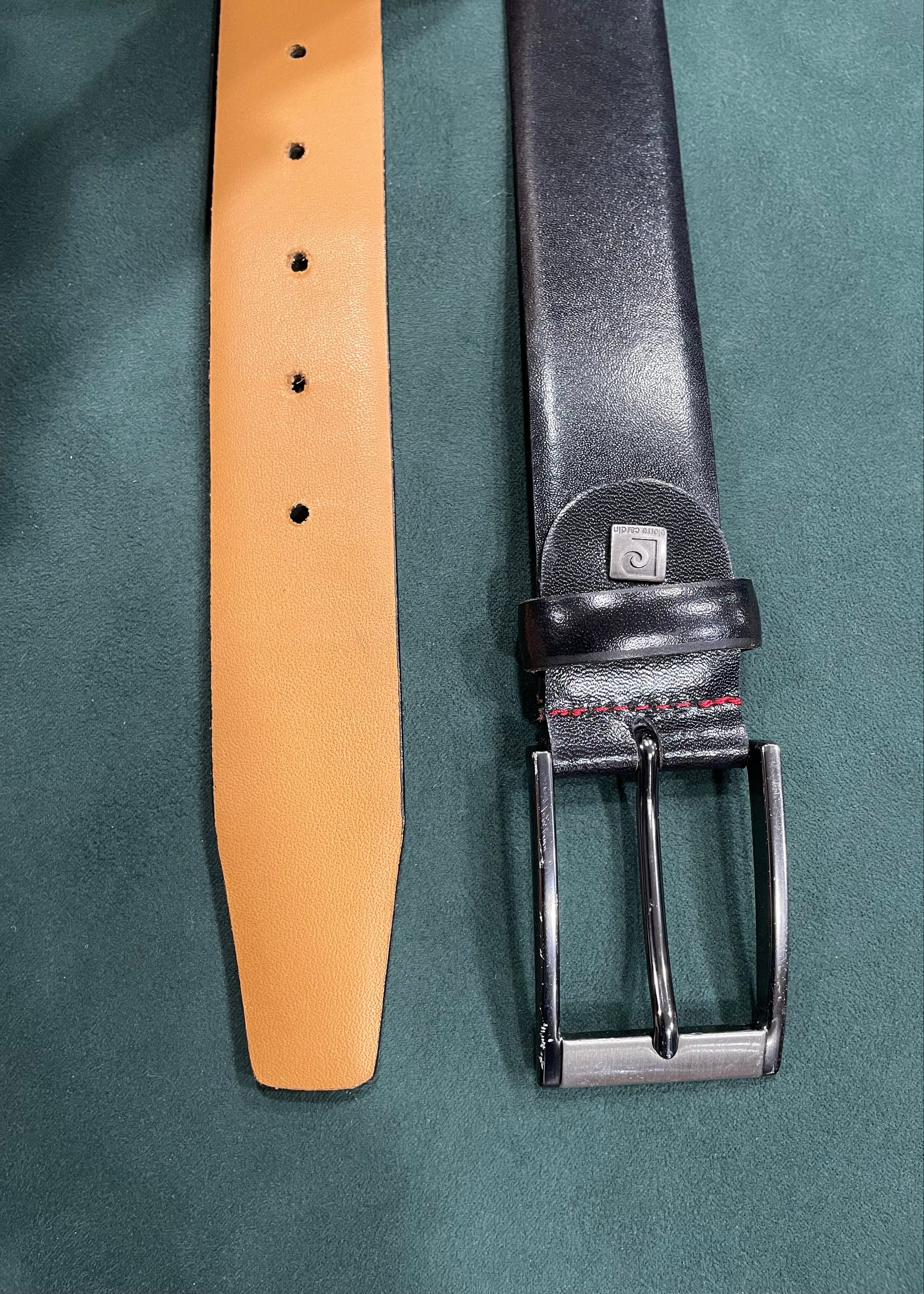 Ανδρική ζώνη PIERRE CARDIN 120 σε Μαύρο χρώμα