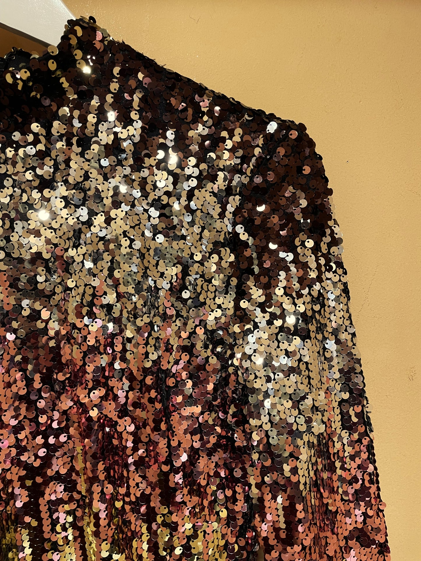 Αμπιγιέ Φόρεμα με Χρωματιστές Παγιέτες BLUE VANILLA (Medium)