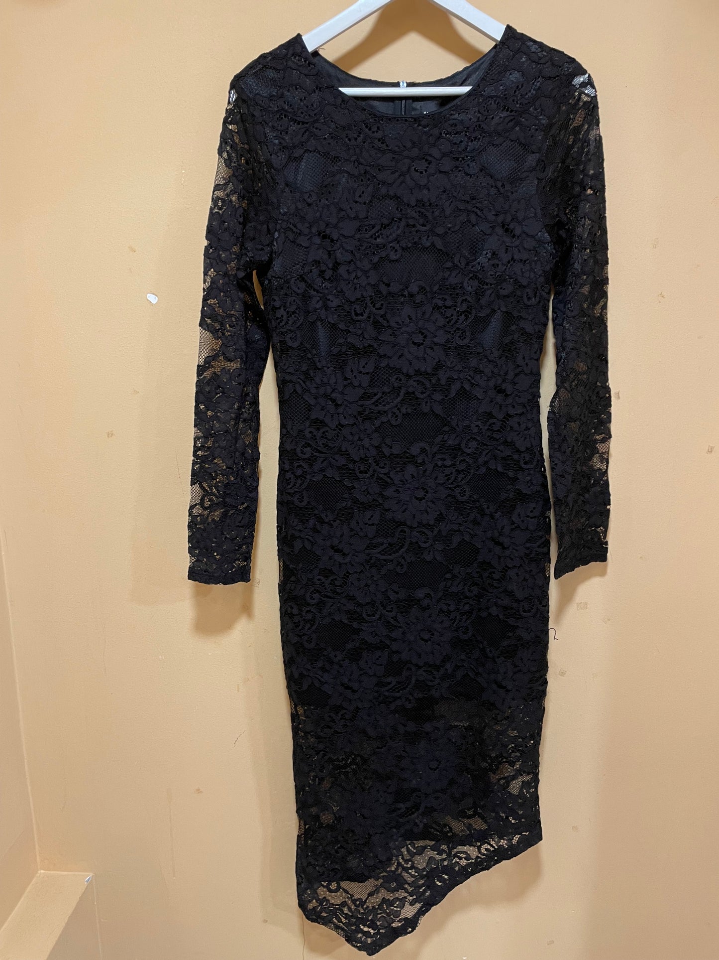 Stock, Βραδινό Φόρεμα Δαντέλα MELA LONDON σε Μαύρο χρώμα (S/M)