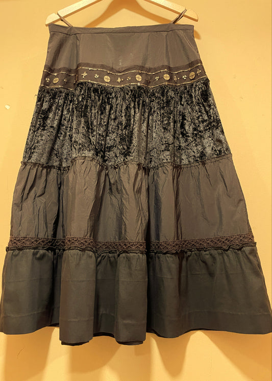 Vintage Φούστα AUTHENTIC CLOTHING COMPANY σε Σοκολά χρώμα