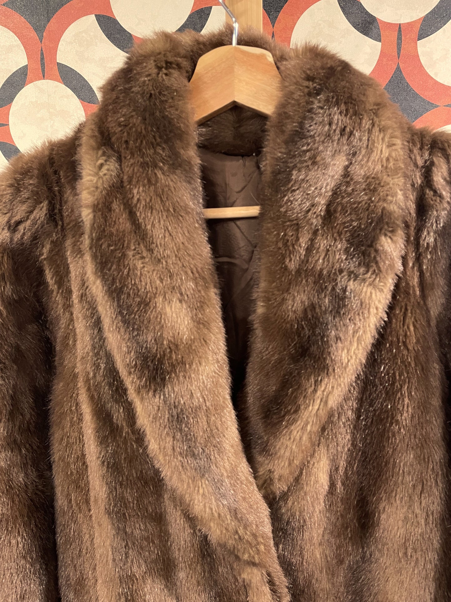 Οικολογική Γούνα σε Καφέ χρώμα (L/XL)