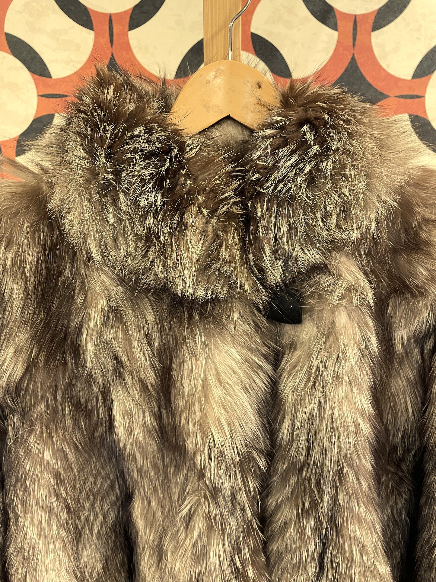 UNIQUE ITEM : Vintage, Φυσική Γούνα σε Καφέ - Μπεζ χρώμα (L/XL)