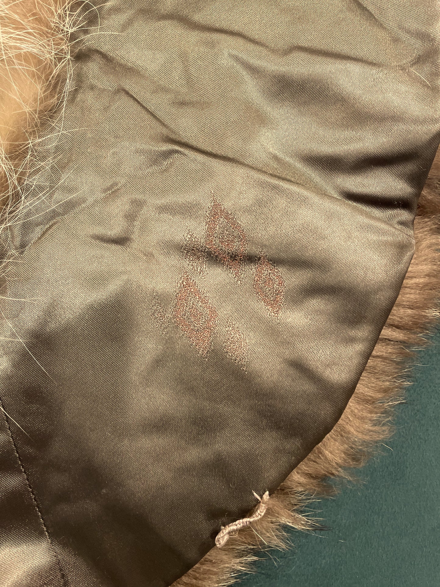 Λαιμός από Φυσική Γούνα σε ζεστό Καφέ - Μπεζ χρώμα