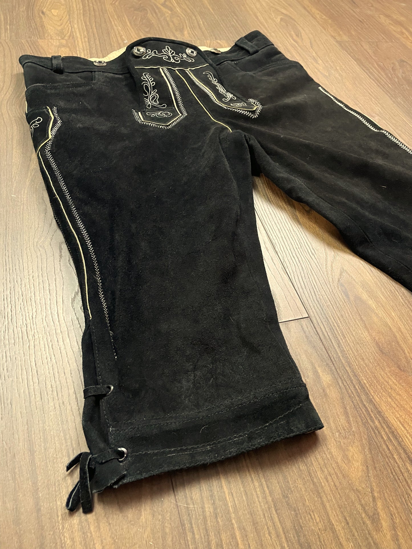 UNIQUE ITEM: Vintage, Καστόρ / Δερμάτινο Γυναικείο Παντελόνι GAUDI LEATHERS σε Σκούρο Καφέ / Μαύρο χρώμα (XL)