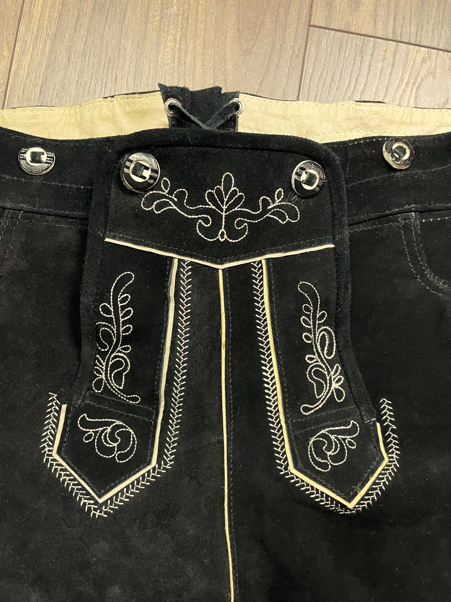 UNIQUE ITEM: Vintage, Καστόρ / Δερμάτινο Γυναικείο Παντελόνι GAUDI LEATHERS σε Σκούρο Καφέ / Μαύρο χρώμα (XL)