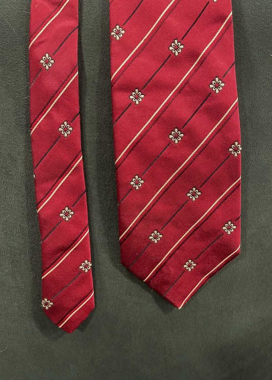 Μεταξωτή Γραβάτα BUGATTI σε Βουργουνδί χρώμα