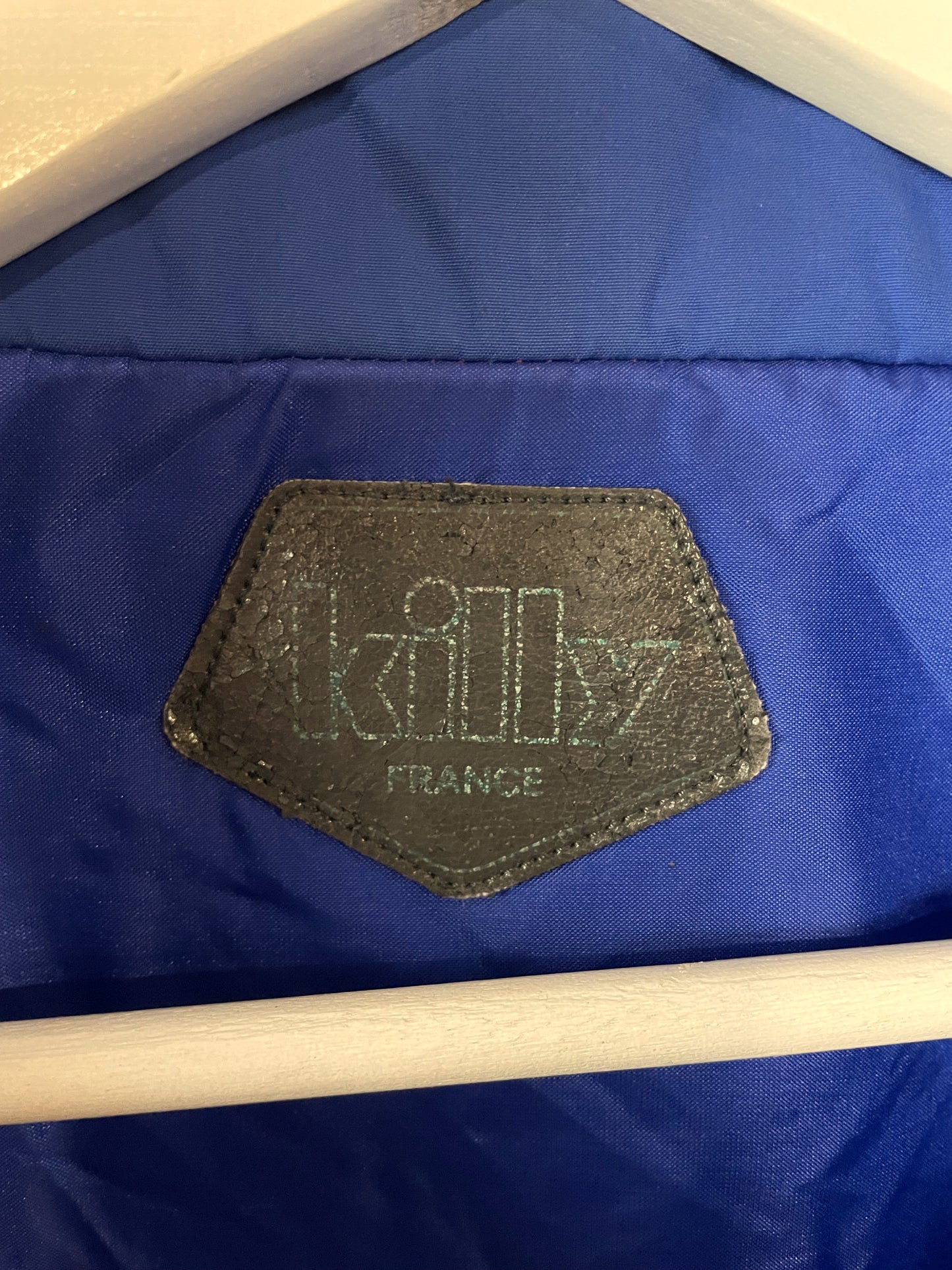 Vintage, 80's Γυναικείο Μπουφάν με κρυφή κουκούλα KILLY FRANCE σε Παστέλ χρώματα (XL)