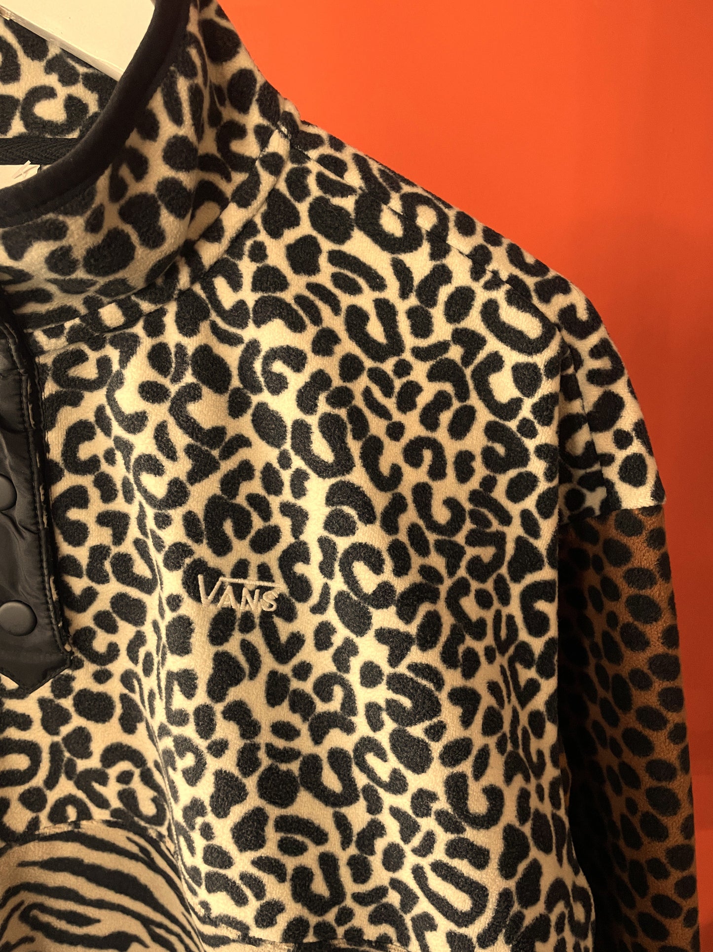 Animal Print, Γυναικεία Φλις Μπλούζα VANS (M - Σχετικά στενή γραμμή)