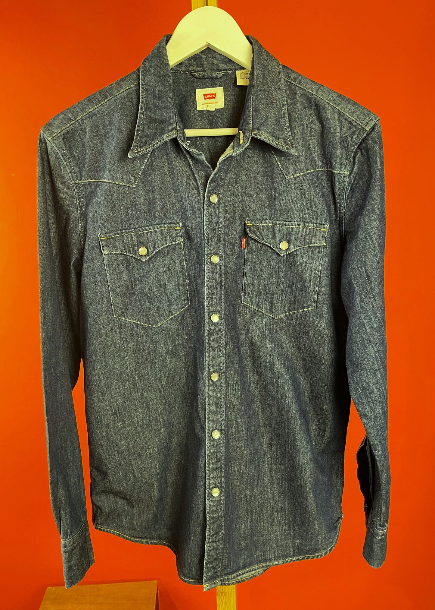 Ανδρικό Τζιν Πουκάμισο LEVI'S σε Σκούρο Μπλε Denim
