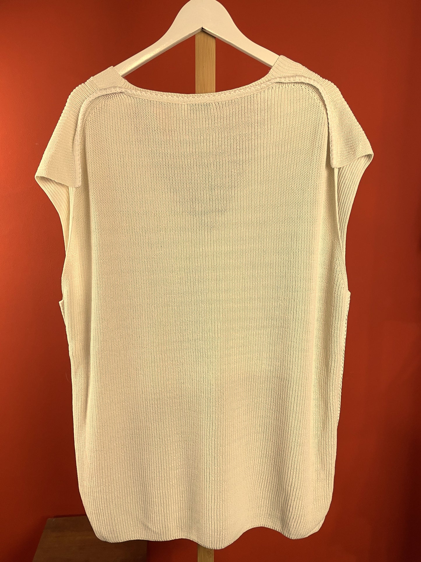 Stock, Ανδρική, Πλεκτή Αμάνικη Μπλούζα/Πουλόβερ COS σε Ζαχαρί χρώμα (Oversized Large)