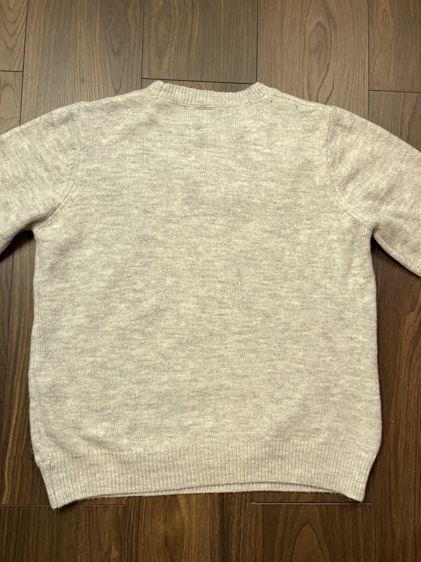 Χριστουγεννιάτικη, Γυναικεία Πλεκτή Μπλούζα/Πουλόβερ GEORGE. σε ανοιχτό Γκρι Χρώμα (Large)