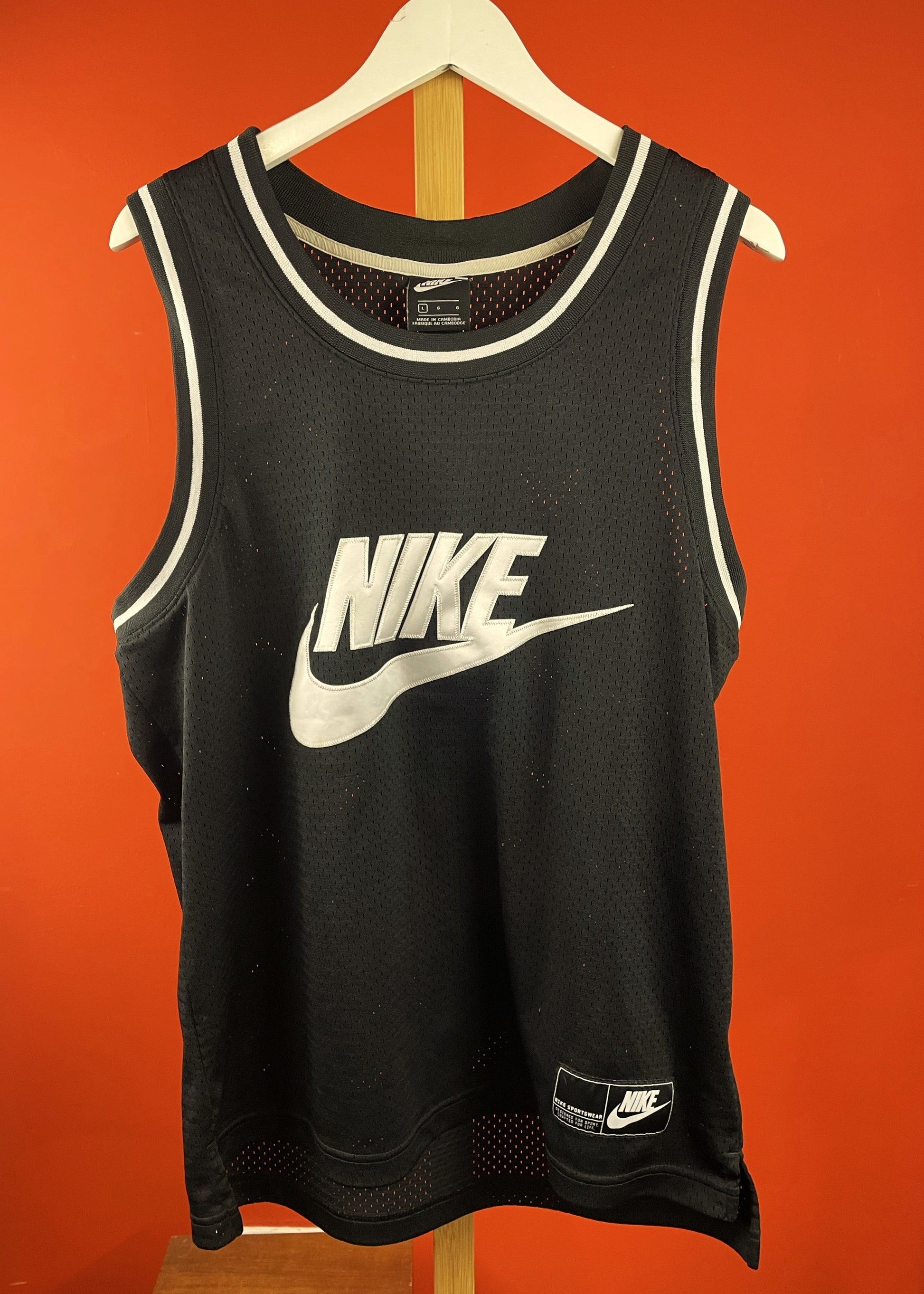 Σπορ Φανέλα NIKE σε Μαύρο χρώμα (Large)