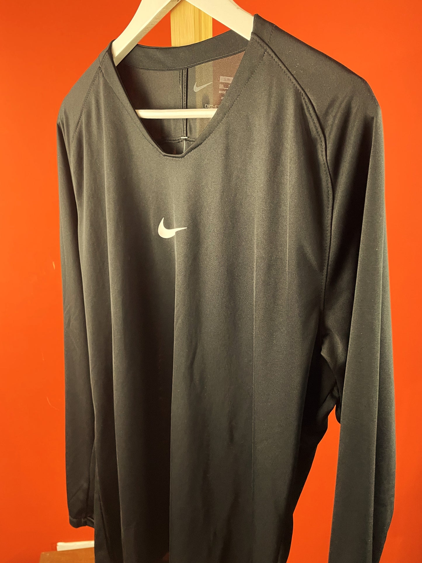 Ανδρική, Αθλητική Μπλούζα NIKE Dri Fit σε Μαύρο χρώμα (2XL-Slim Fit)