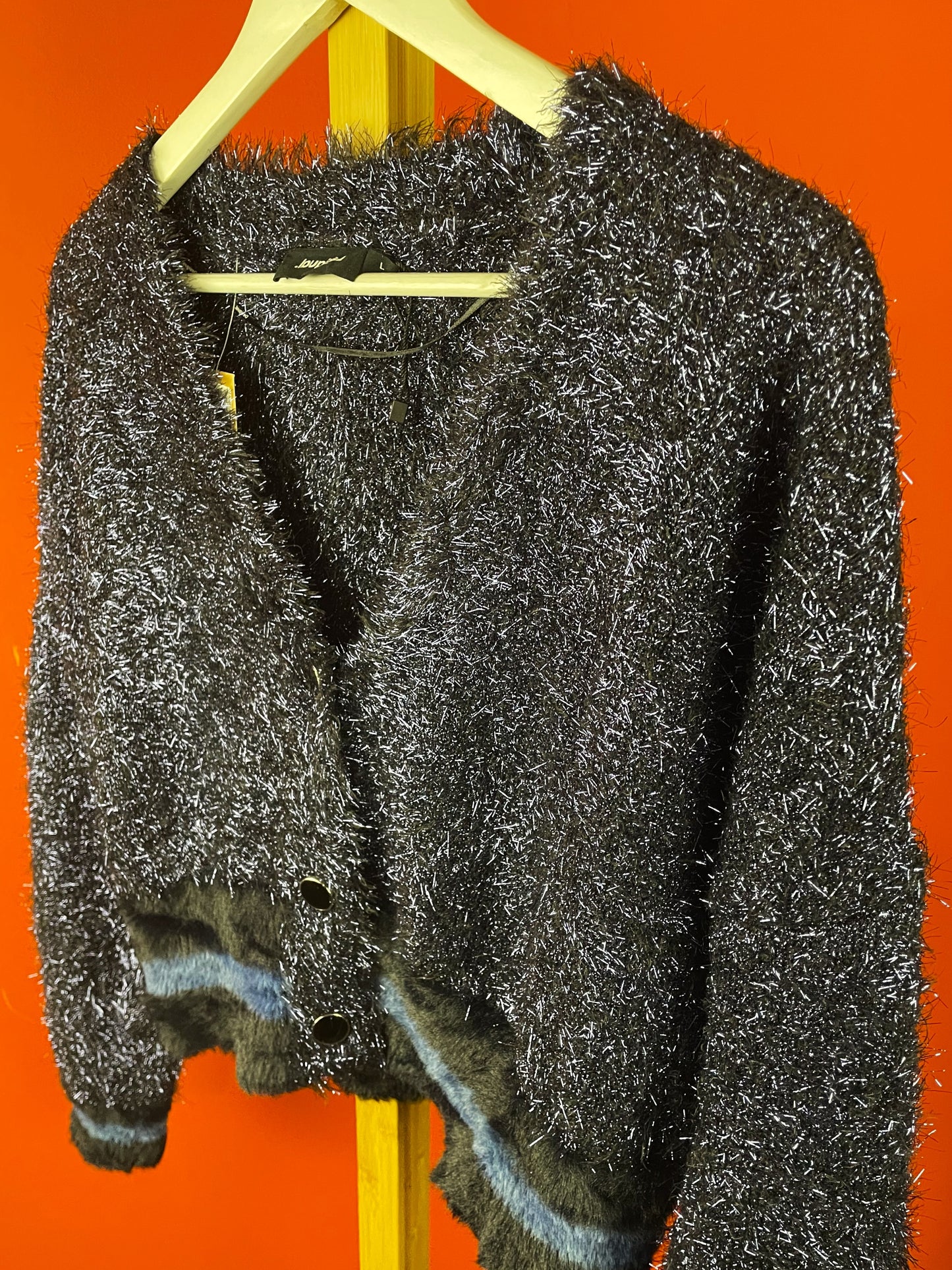 Stock, Γυναικεία, Πλεκτή ζακέτα DESIGUAL σε Σκούρο Μπλε χρώμα (Large)