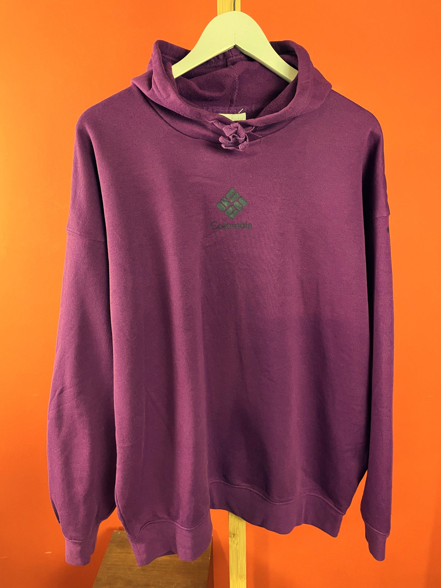 Oversized, Ανδρική Φούτερ Μπλούζα COLUMBIA σε Μωβ χρώμα (Καλύπτει και XL)