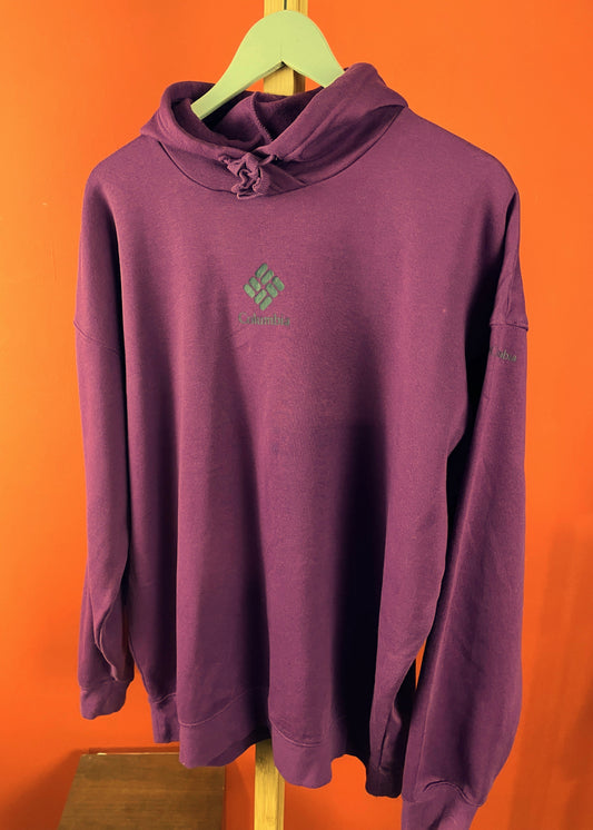 Oversized, Ανδρική Φούτερ Μπλούζα COLUMBIA σε Μωβ χρώμα (Καλύπτει και XL)