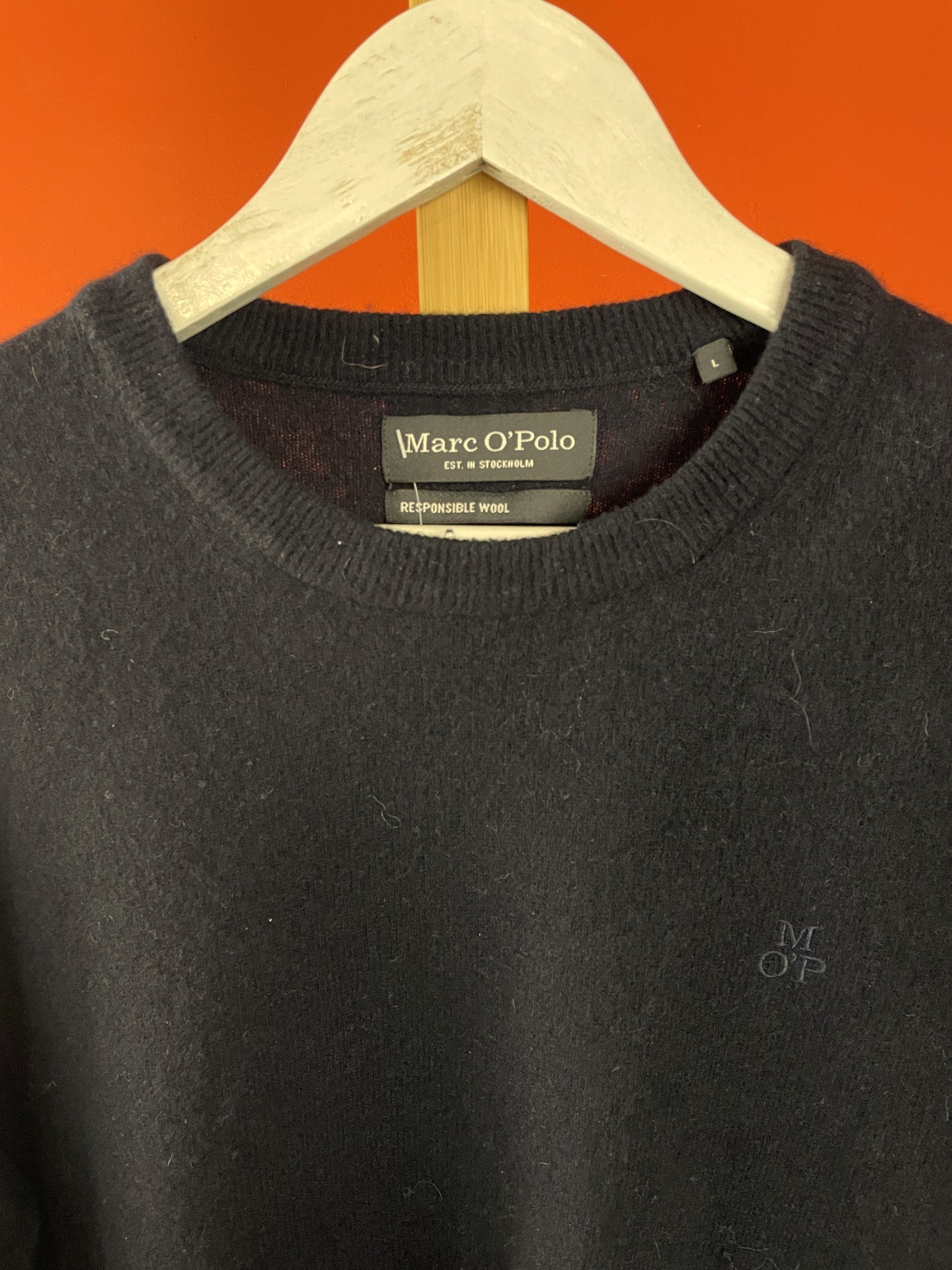 Γυναικεία Πλεκτή Μπλούζα / Πουλόβερ MARC O 'POLO Responsible Wool σε Σκούρο Μπλε χρώμα (Large)