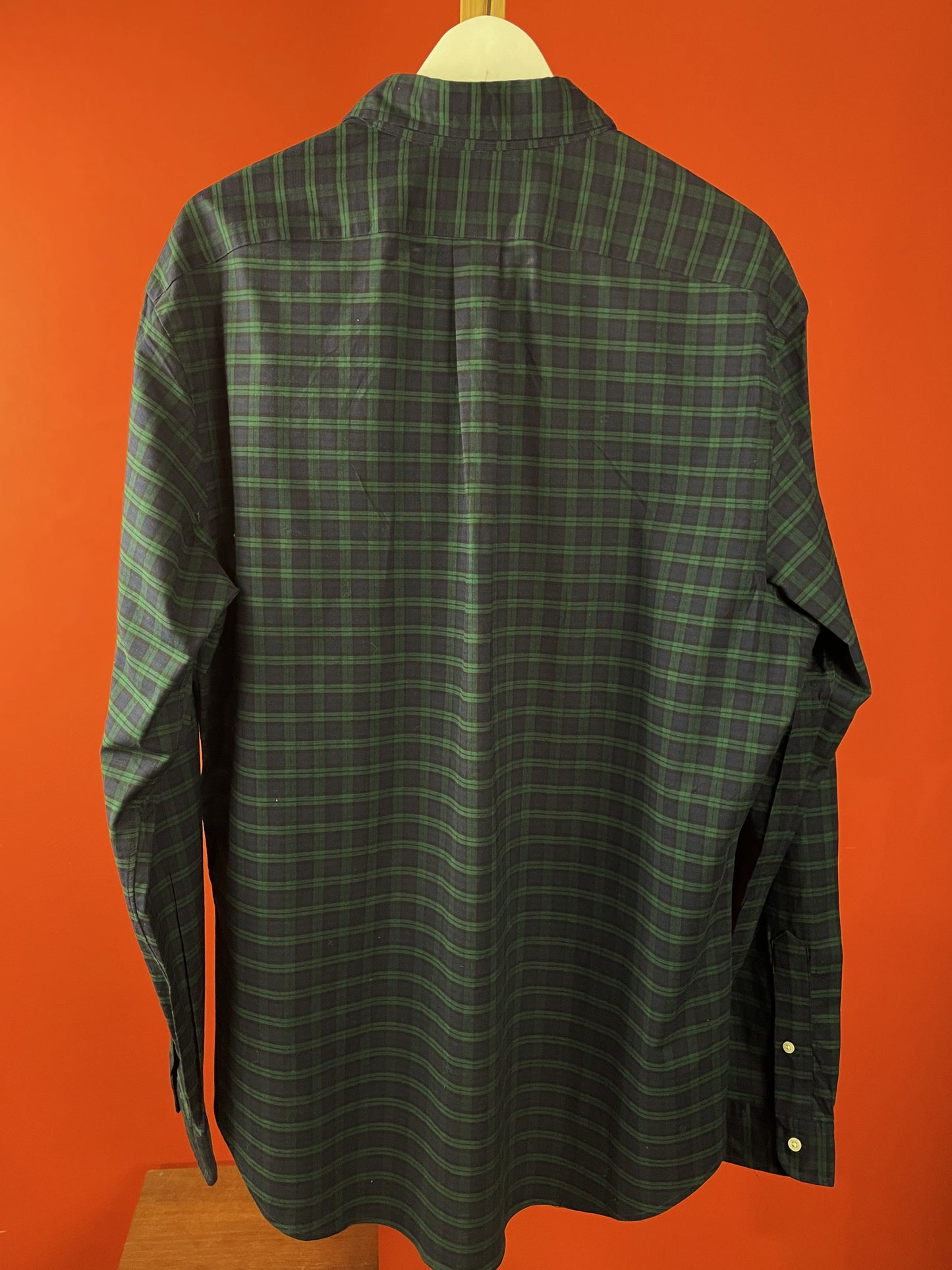 Καρό, Ανδρικό Πουκάμισο RALPH LAUREN σε Σκούρο Μπλε-Πράσινο χρώμα (2XL)