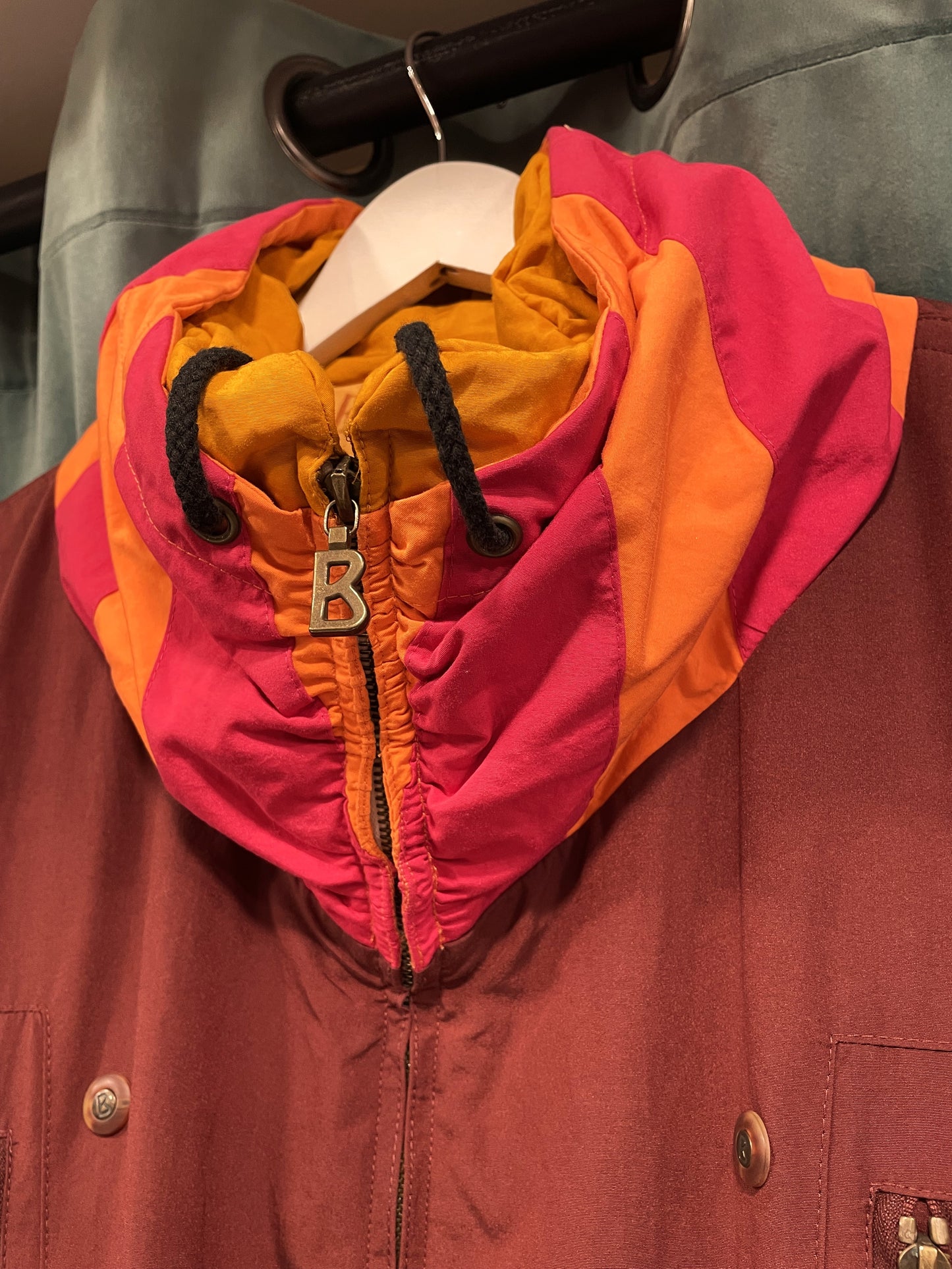 UNIQUE ITEM : Vintage, Ανδρική Φόρμα του Σκι BOGNER σε Μελιτζανί / Μουσταρδί Χρώμα (Large - No 42 (USA))