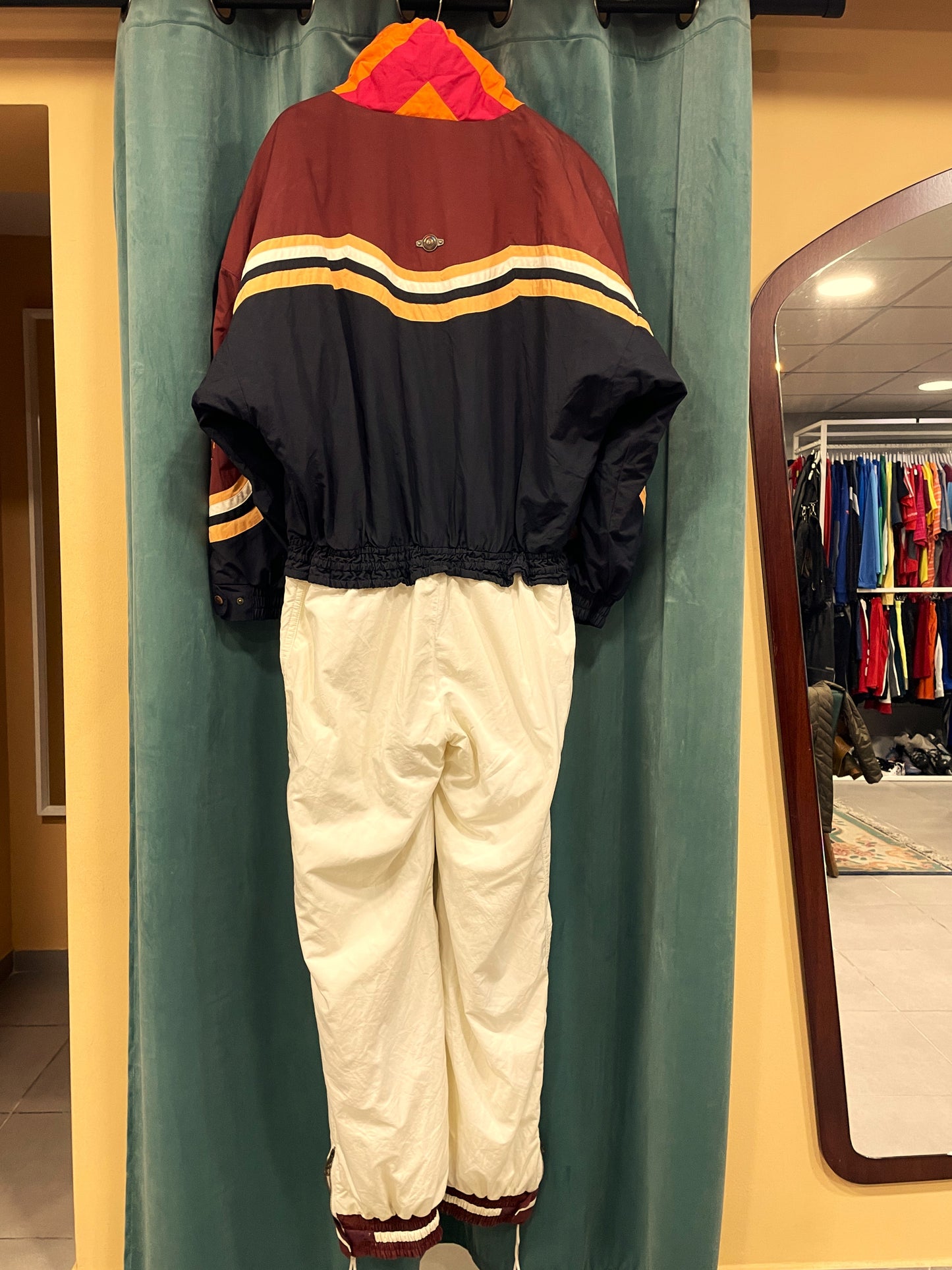 UNIQUE ITEM : Vintage, Ανδρική Φόρμα του Σκι BOGNER σε Μελιτζανί / Μουσταρδί Χρώμα (Large - No 42 (USA))