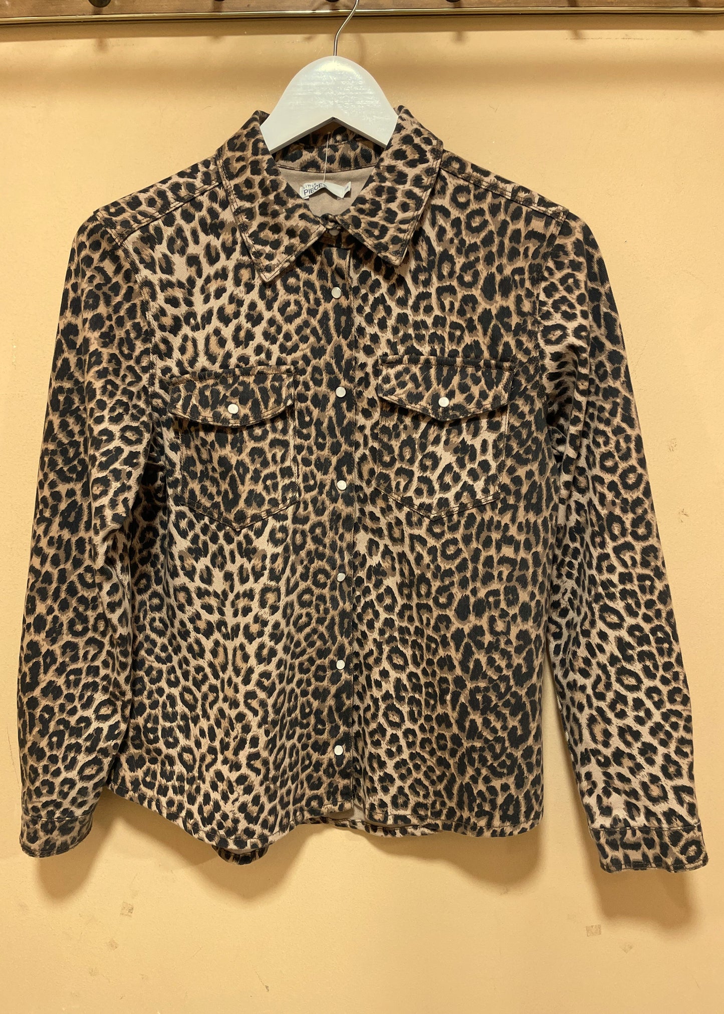 Animal Print Τζάκετ LITTLE PIECES σε Καφέ χρώμα (XS/S)