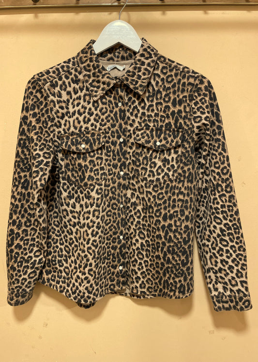 Animal Print Τζάκετ LITTLE PIECES σε Καφέ χρώμα (XS/S)