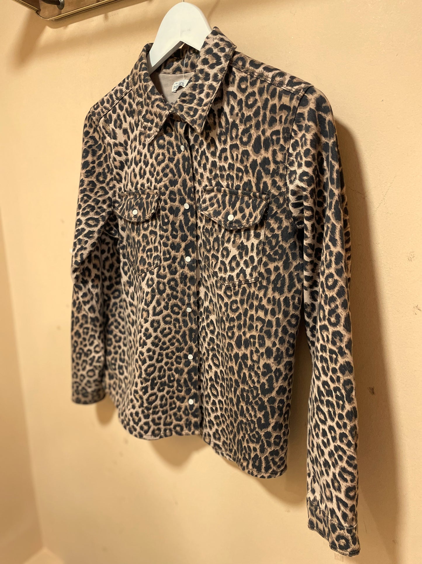 Animal Print Τζάκετ LITTLE PIECES σε Καφέ χρώμα (XS/S)