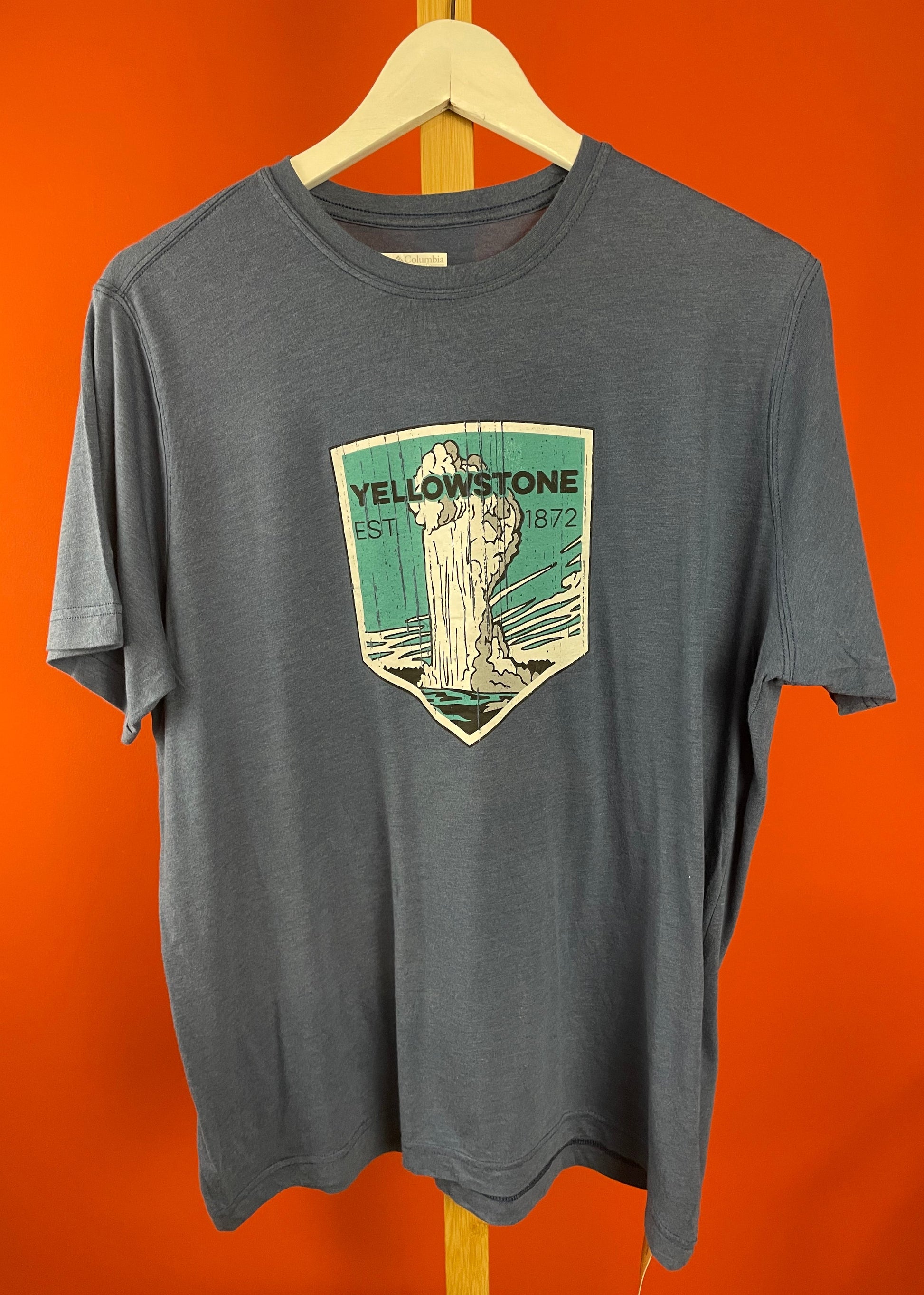 Ανδρική, Κοντομάνικη Μπλούζα - Τ-Shirt COLUMBIA σε Πετρόλ χρώμα (Medium)