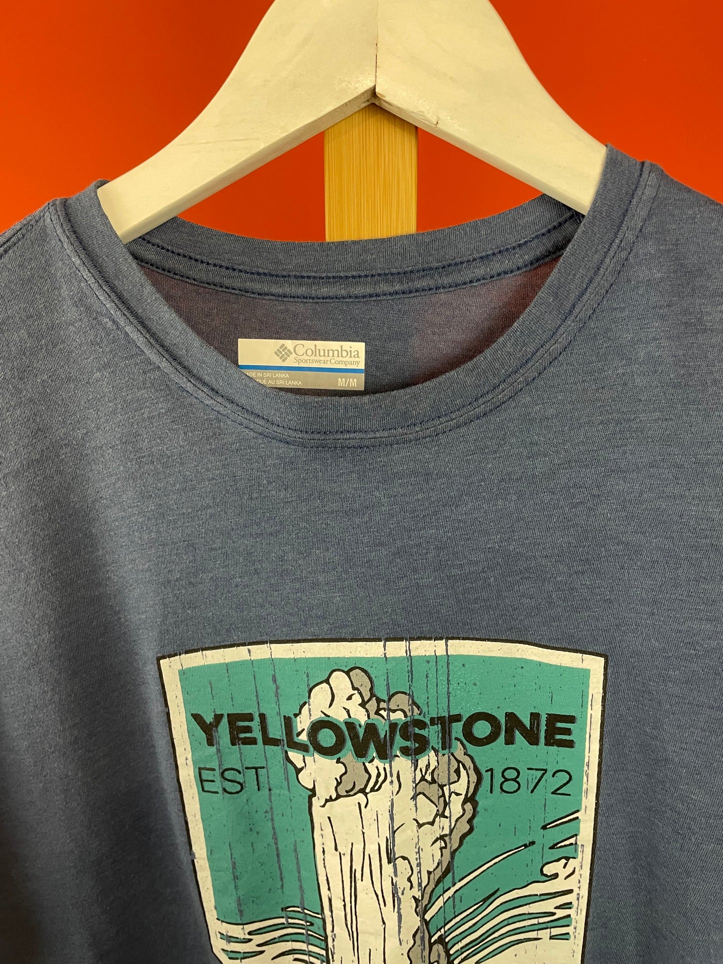 Ανδρική, Κοντομάνικη Μπλούζα - Τ-Shirt COLUMBIA σε Πετρόλ χρώμα (Medium)