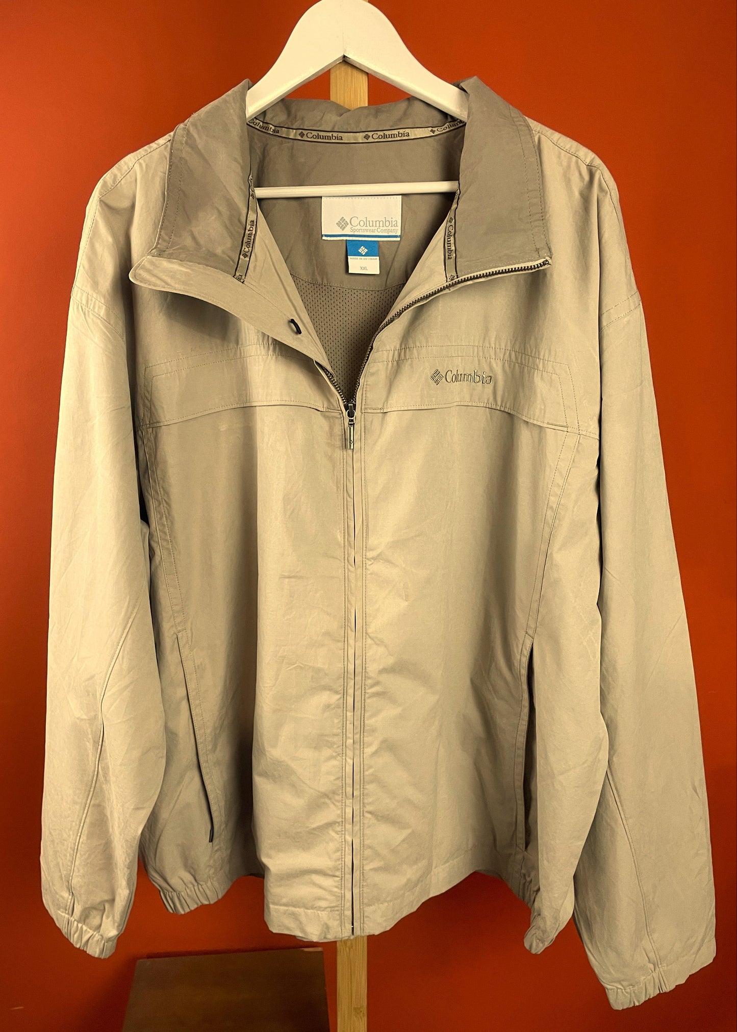 Σπορ Ανδρικό Τζάκετ COLUMBIA σε Μπεζ χρώμα (Άνετο 2XL)