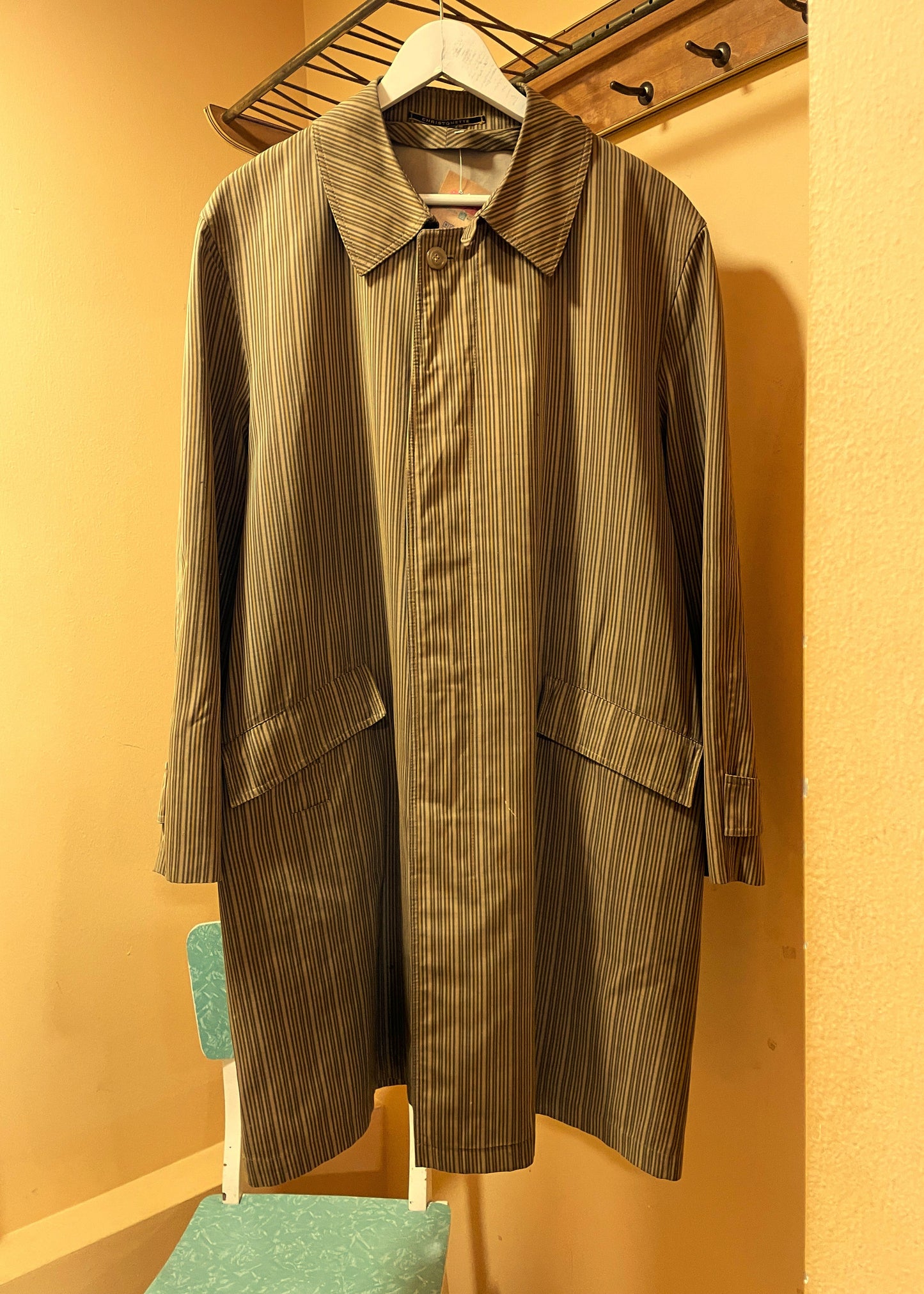 Vintage Ανδρική Καμπαρντίνα CHRISTONETTE σε Καφέ Χρώματα (XL)