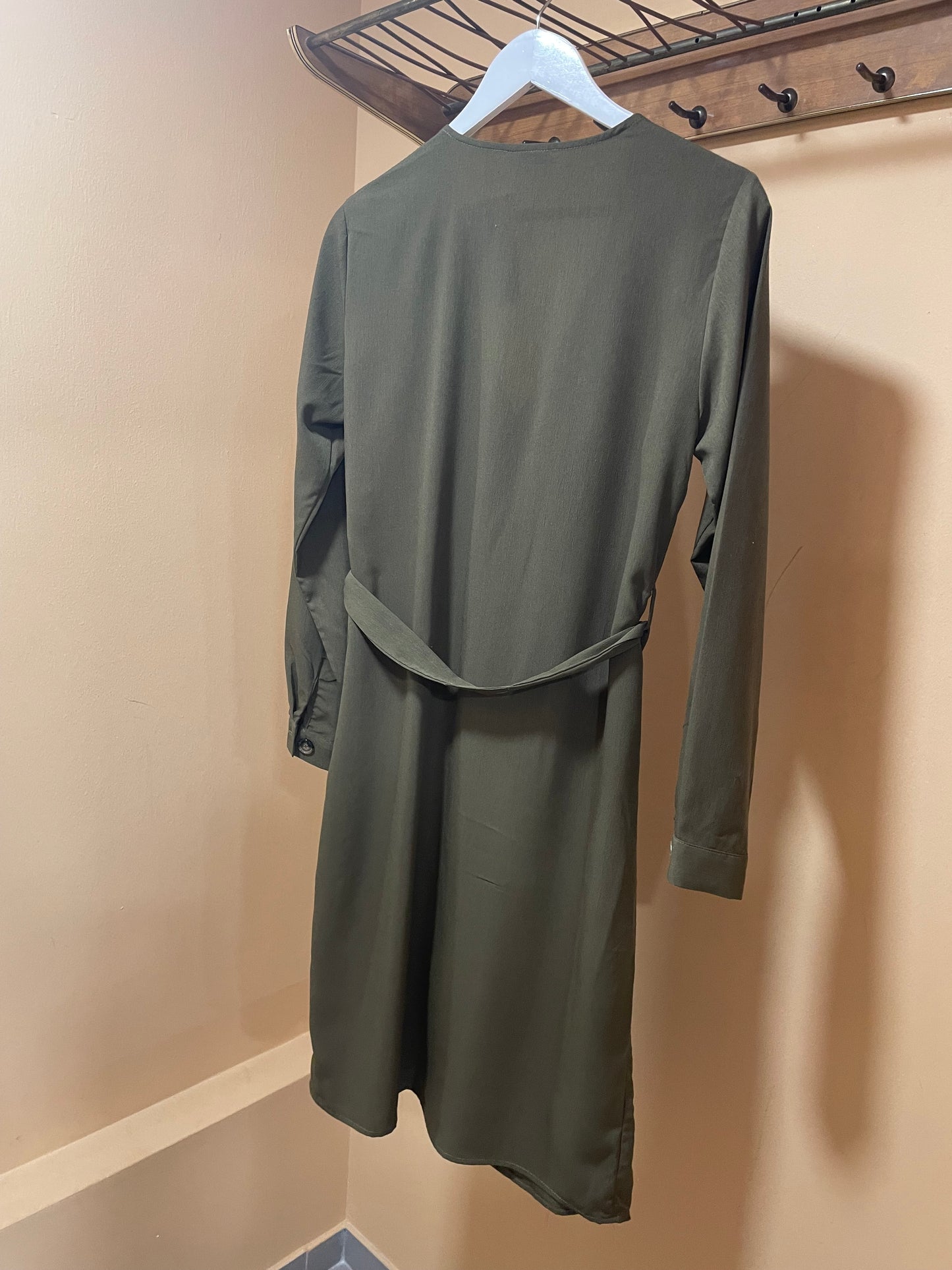 Outlet Φόρεμα / Σεμιζιέ VILA σε Χακί χρώμα (Μ - 38(EUR))