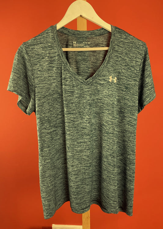 Γυναικεία Αθλητική Μπλούζα UNDER ARMOUR Heatgear Loose σε Βεραμάν χρώμα (XL)