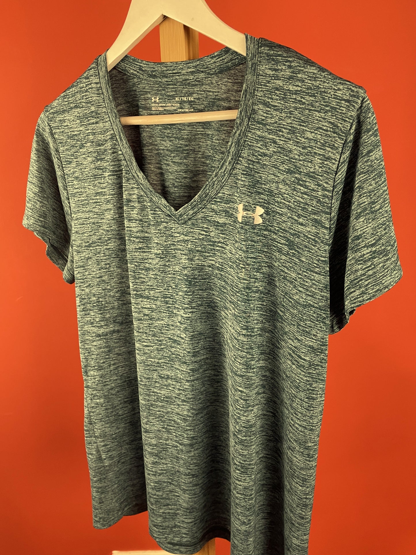 Γυναικεία Αθλητική Μπλούζα UNDER ARMOUR Heatgear Loose σε Βεραμάν χρώμα (XL)