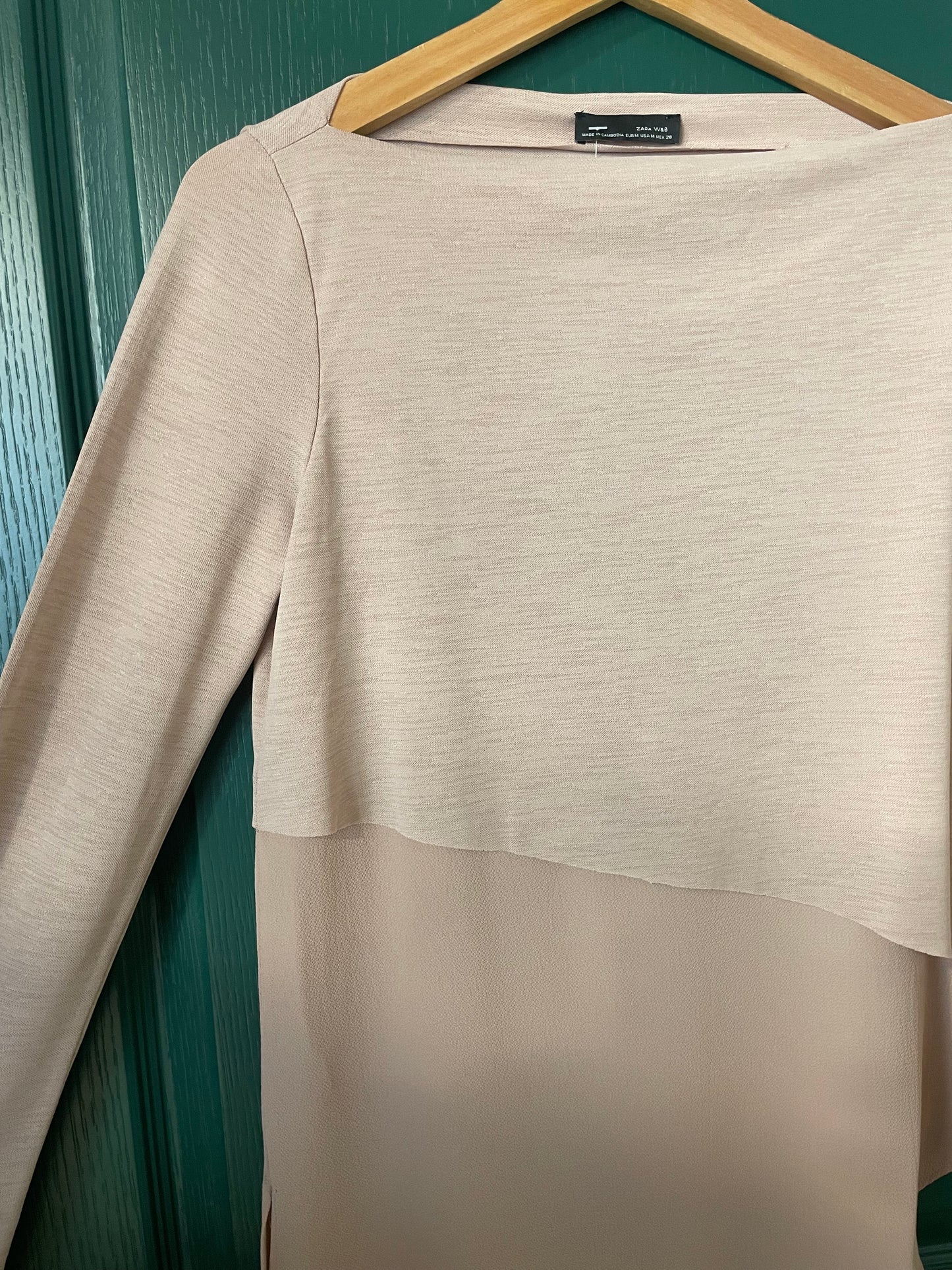 Γυναικεία Μπλούζα ZARA στο χρώμα της Άμμου (Medium)