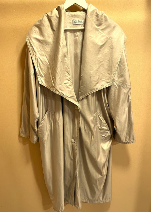 Vintage, Plus Size Γυναικεία Καπαρντίνα GIL BRET σε Παλ Χρυσό χρώμα (Kαλύπτει άνετα έως και 3XL/4XL)