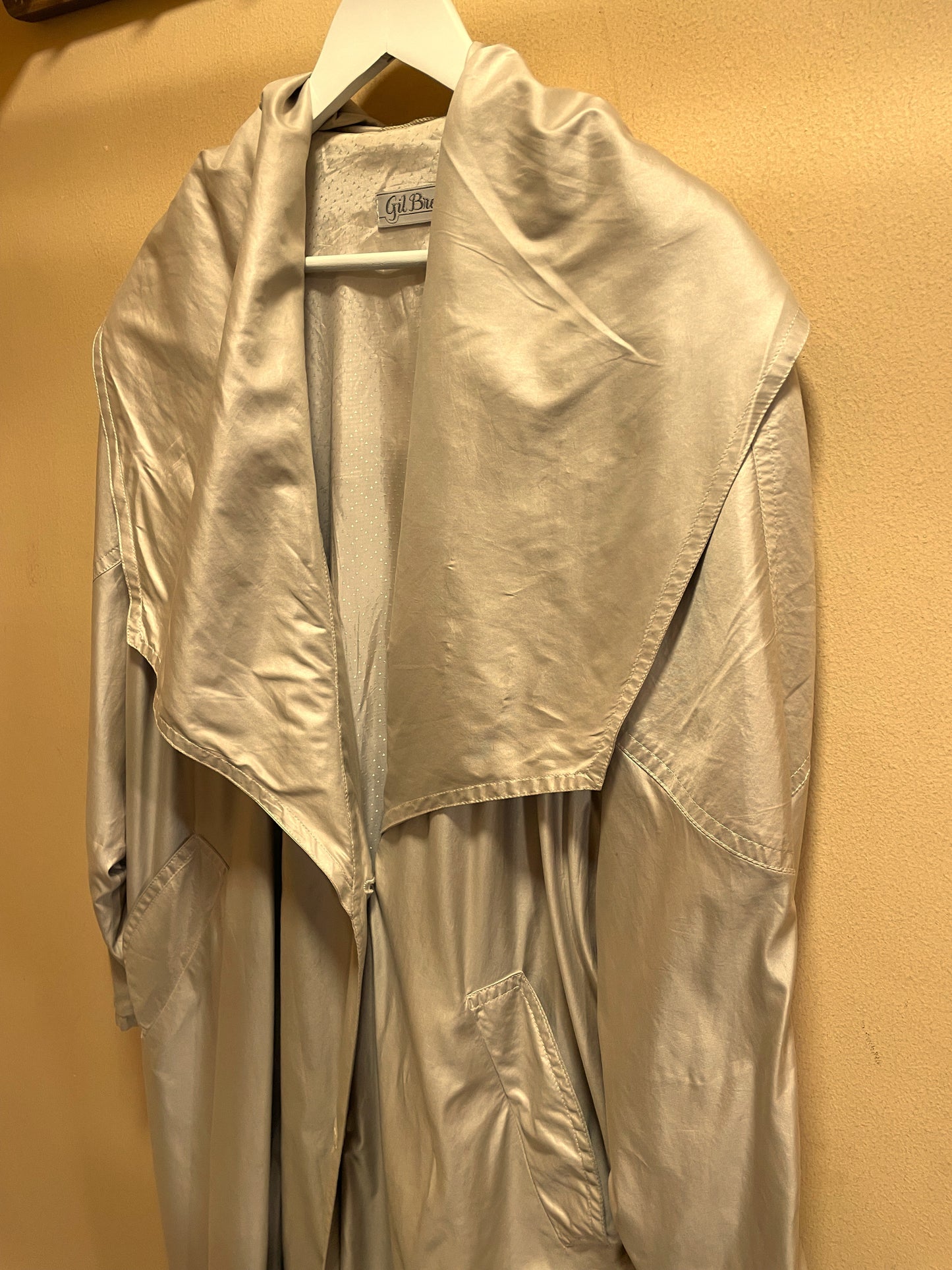 Vintage, Plus Size Γυναικεία Καπαρντίνα GIL BRET σε Παλ Χρυσό χρώμα (Kαλύπτει άνετα έως και 3XL/4XL)