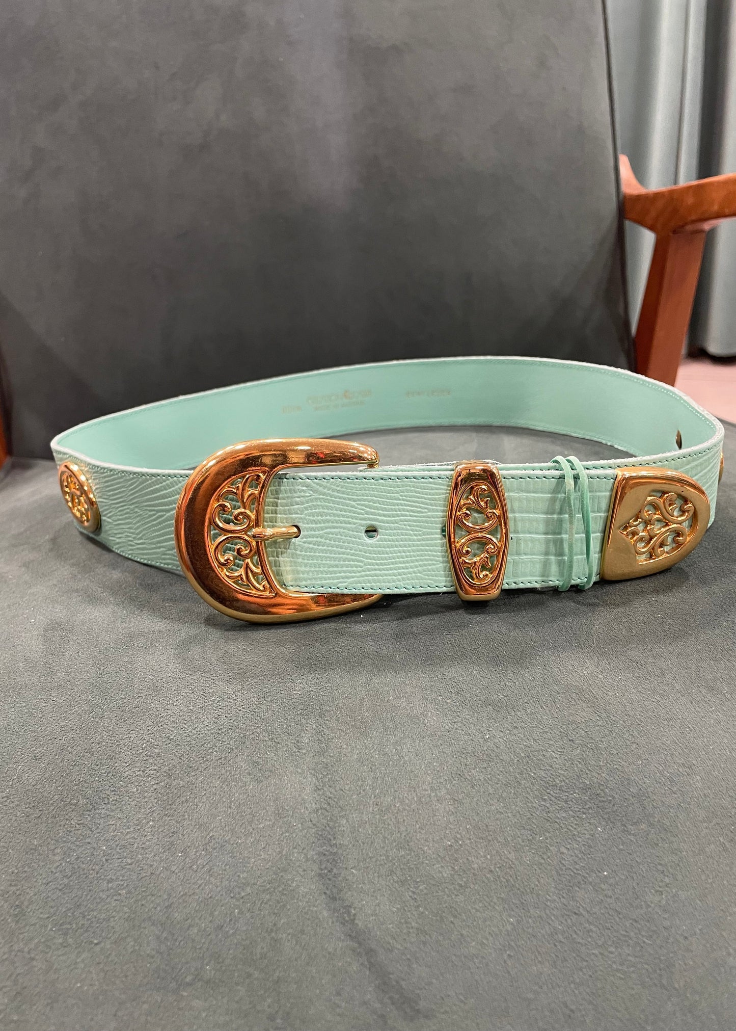 Δερμάτινη Γυναικεία Ζώνη σε Βεραμάν χρώμα (Small)