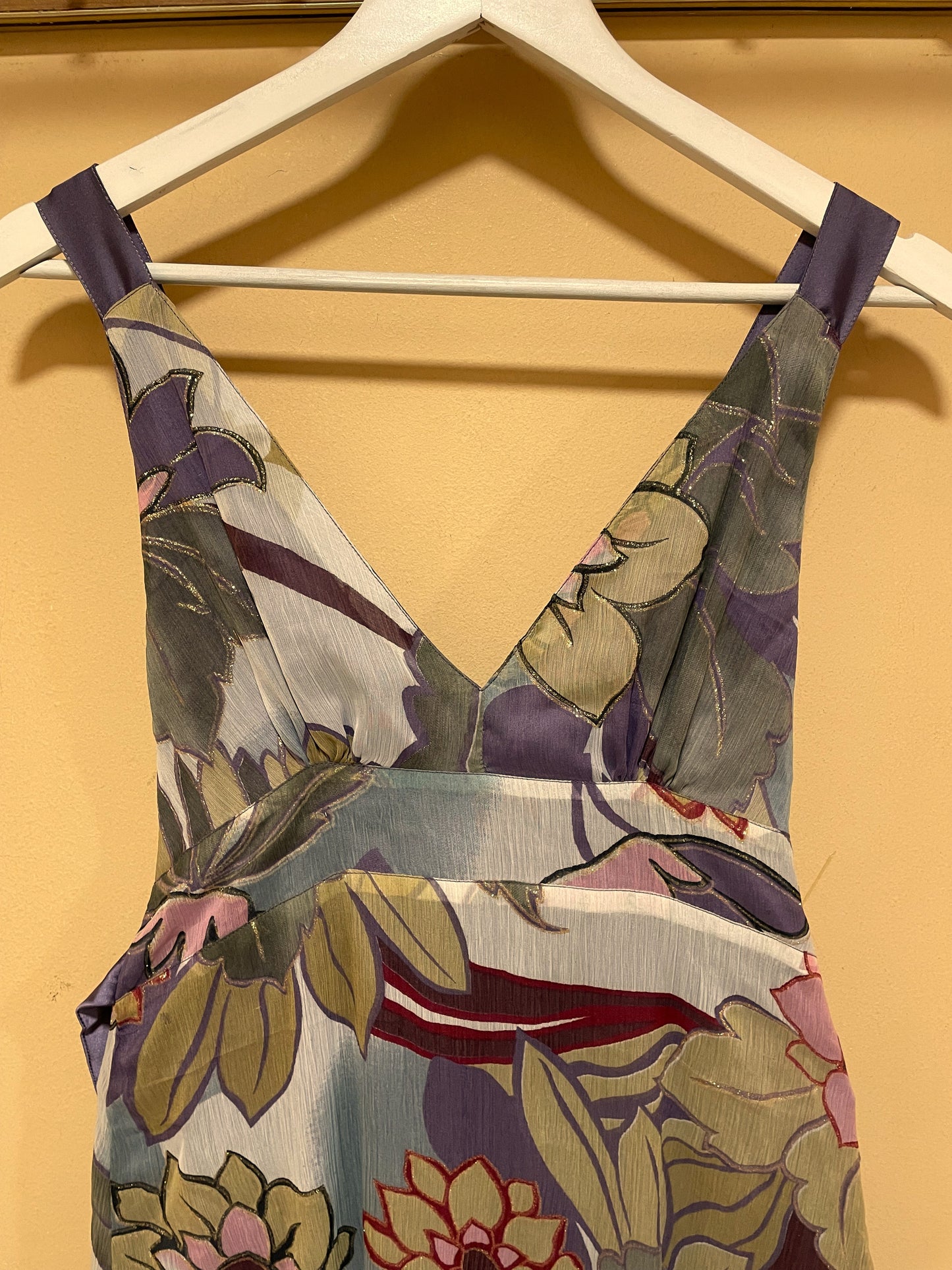 Stock, Εμπριμέ, Αέρινο Φόρεμα KATERINA DAPI σε Μωβ χρώμα (Medium)