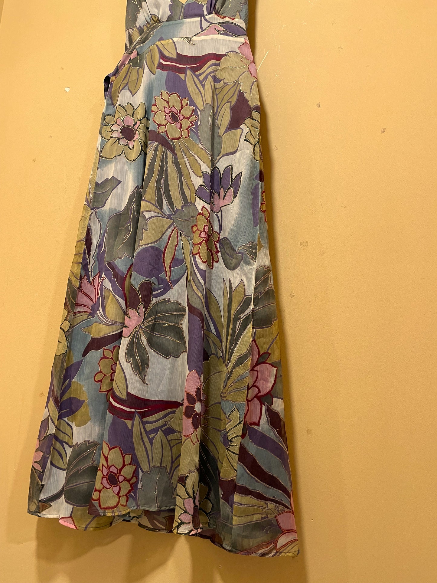 Stock, Εμπριμέ, Αέρινο Φόρεμα KATERINA DAPI σε Μωβ χρώμα (Medium)