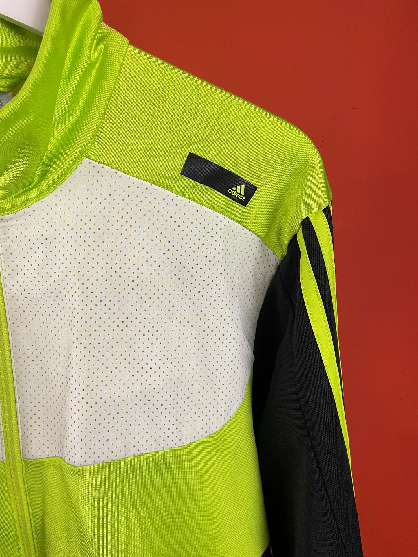 Γυναικεία Αθλητική Ζακέτα ADIDAS σε Μαύρο - Λαχανί χρώμα (M/L)