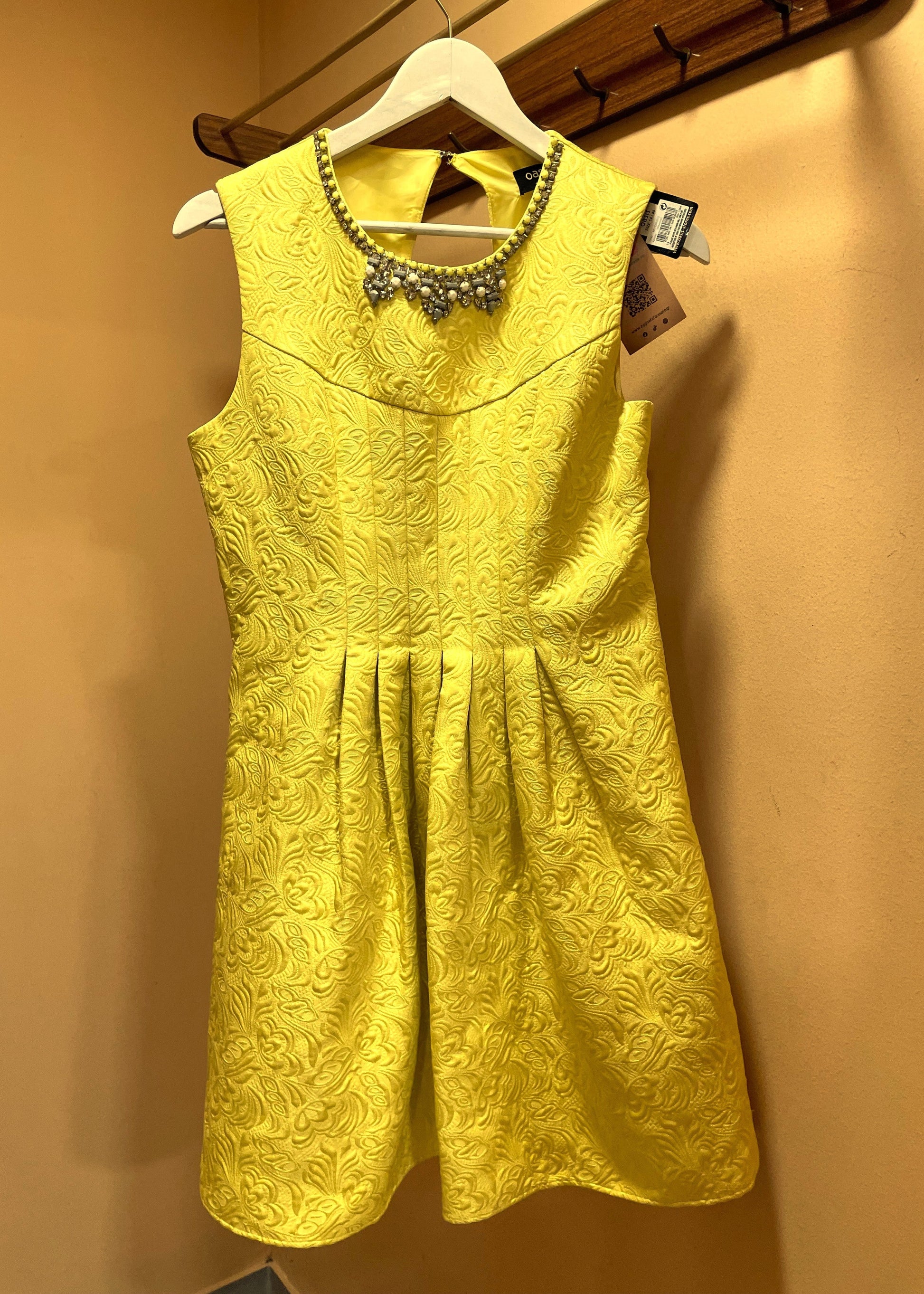 Stock, Αμπιγιέ Φόρεμα OASIS σε Κίτρινο χρώμα (Medium)