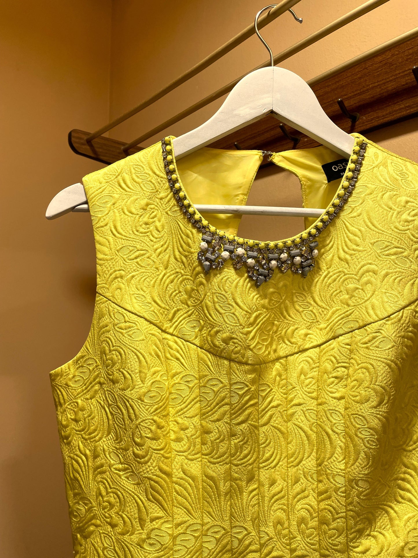 Stock, Αμπιγιέ Φόρεμα OASIS σε Κίτρινο χρώμα (Medium)