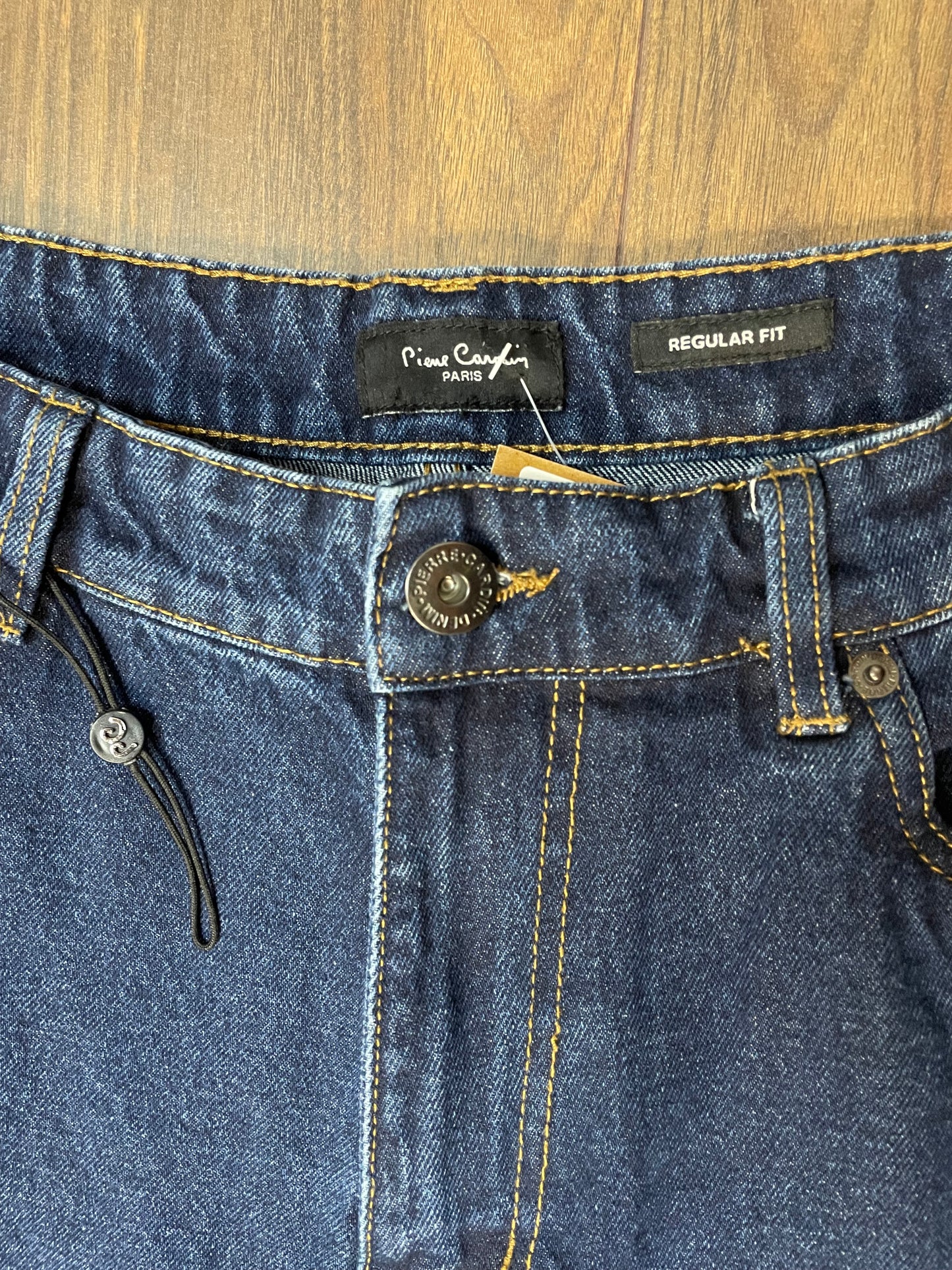 Stock, Aνδρικό Τζιν Παντελόνι PIERRE CARDIN PARIS σε Κλασικό Denim σε Σκούρο Μπλε χρώμα (No 38R)