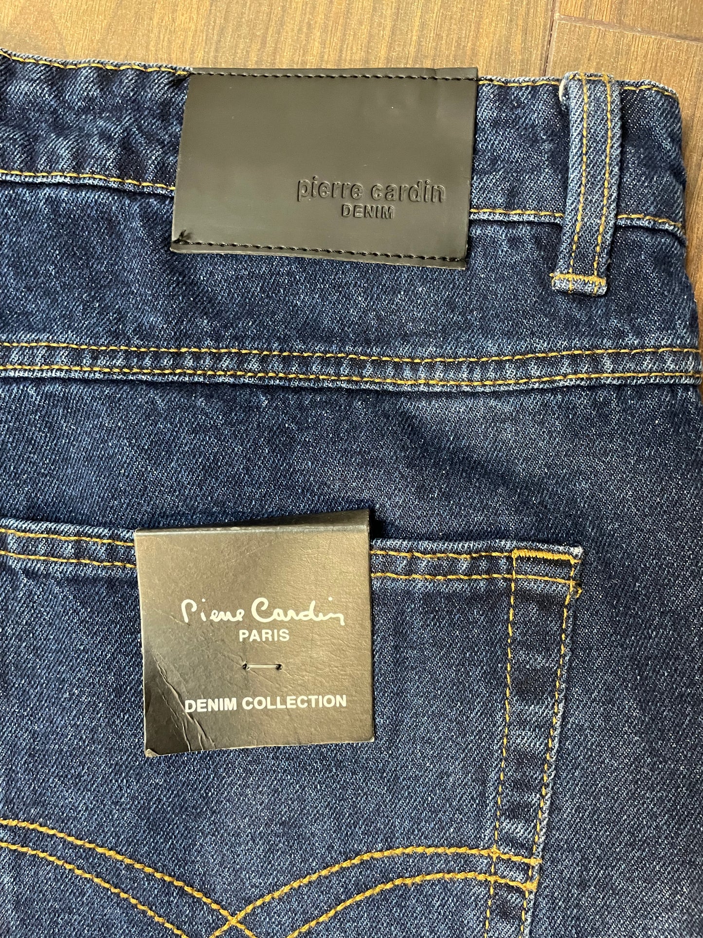 Stock, Aνδρικό Τζιν Παντελόνι PIERRE CARDIN PARIS σε Κλασικό Denim σε Σκούρο Μπλε χρώμα (No 38R)