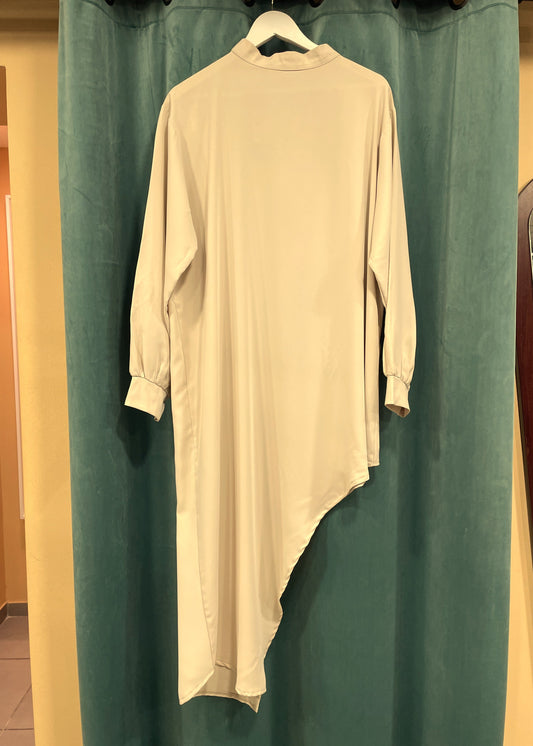 Χυτό Μπλουζοφόρεμα σε Μπεζ χρώμα (L/XL)